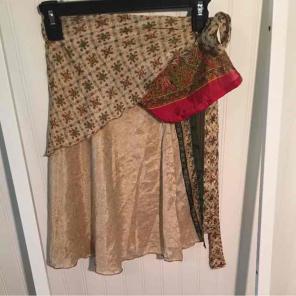 Beautiful vibrant wrap skirt