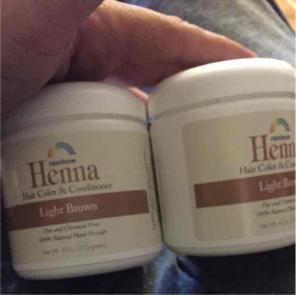 2X 4oz henna light-brown
