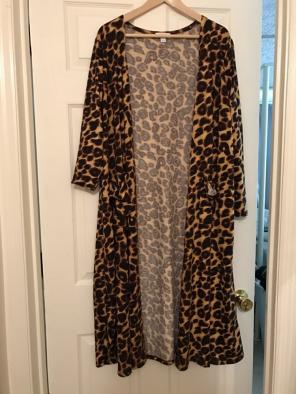 Lularoe Leopard Print Sarah Size L