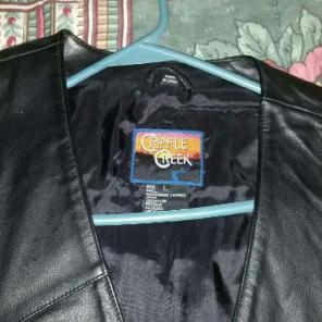 Men's leather vest