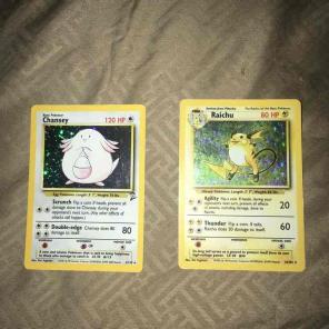 2 *RARE* Authentic 1995 Pokémon cards!