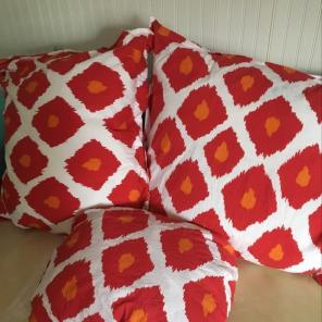 Pottery Barn King Size Ikat Duvet Shams