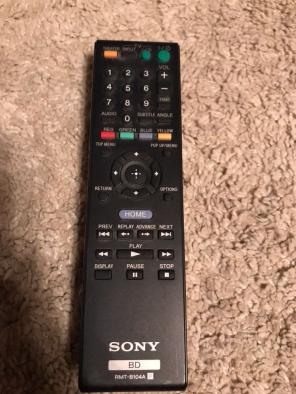 Sony Blue Ray Remote