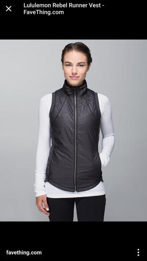 Rebel Runner Vest-lululemon Size 8