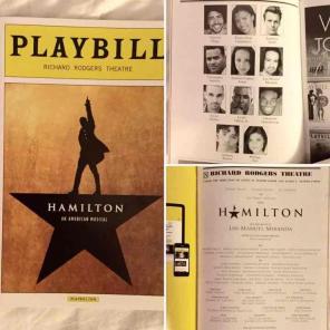 Hamilton Original Broadway Cast Playbill