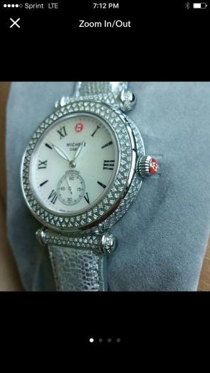 Michele Pave Cyber Diamond Watch New