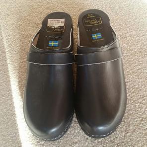 New Moheda Toffeln Men's Black Clog 46