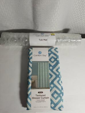 Shower Curtain & Bath Mat