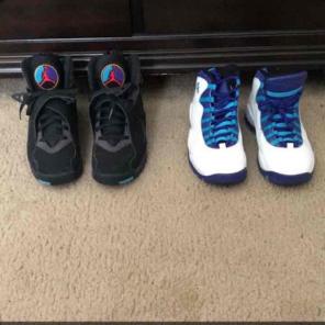 Two pair of Men Jordan’s