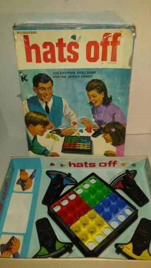 Vintage Rare Hats Off Board Game Kohner