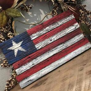 Rustic/Antique wall hanging Flag