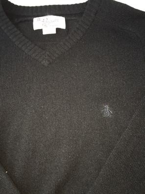 Men's Penguin V Neck Sweater XL