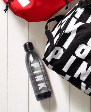 TWO VS PINK WATER BOTTLES