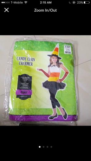 Girls Candy Corn Costume