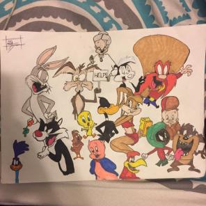Drawn And Colored Looney Tunes