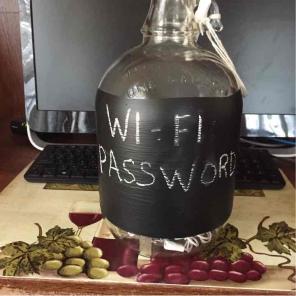 Large WIFI password bottle light