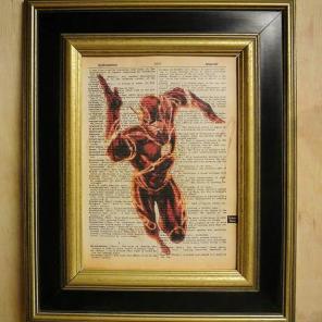 Flash print vintage dictionary page