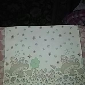 Vintage baby receiving blanket