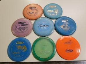 8 disc golf discs