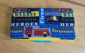 Fireman travel baby wipe case