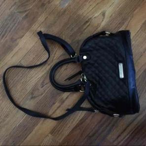Black and gold Steve Madden satchel