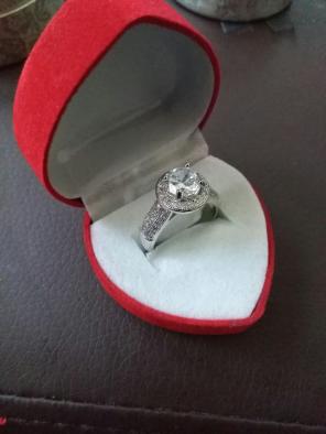 Sterling Silver Engagement Ring