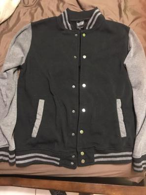 Black Varsity Style Jacket
