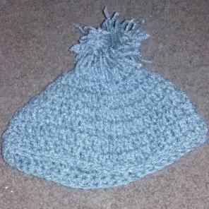 Handmade gray hat