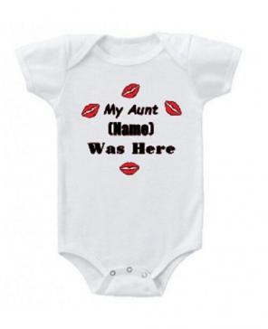custom name onesie aunt