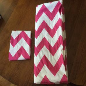 POTTERY BARN PBTEEN CHEVRON F/Q DUVET
