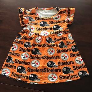 12mth, 2t 3t 4t 5t Girls Steelers Dress