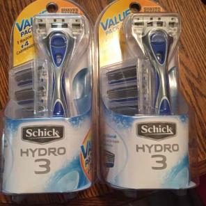 Schick hydro 3 shavers.