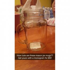 Monogram this mason jar!
