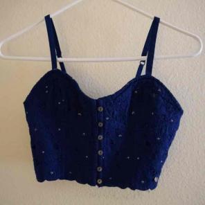Blue bralette