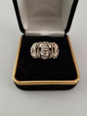 Vintage Art Deco Frog Ring