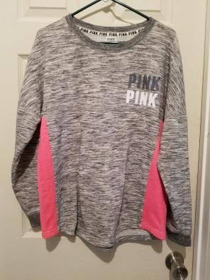 VS Pink Lace Up Skinny Collegiate Pants