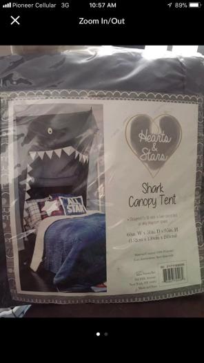 Pottery barn Kids Shark Canopy