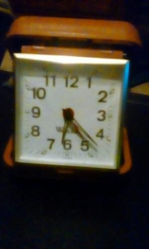 Vintage Westclox Wind-Up Travel Clock