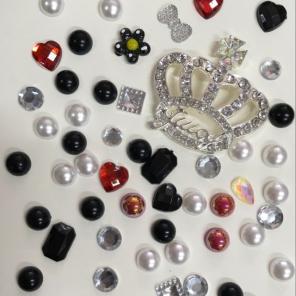 Juicy Crown Deco Kit Rhinestone Cabochon