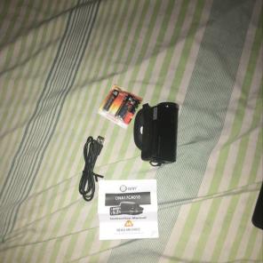 Black camcorder