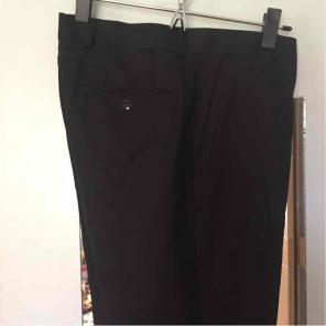 Claiborne Blk Chkd Flat Front Dress Pant