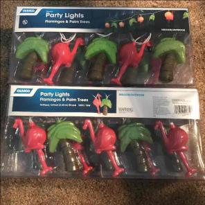 Party Lights Flamingo & Palm Trees 2