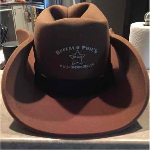 Oversized cowboy hat