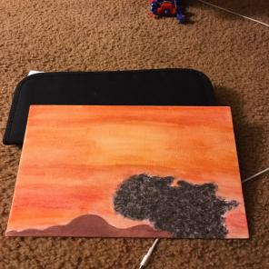 Sunset Lady Africa