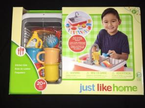 NEW Just Like Home Kids Toy Kitchen Sink