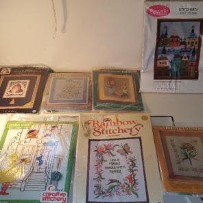Creative stichery crewel embroidery lot