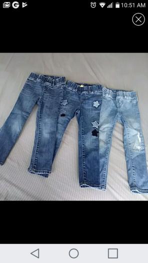 3 pair sz 4 gap jeggings