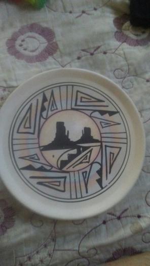 Native American Indian Pottery Plate