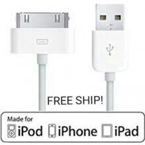 3' iPhone 4 iPad iPod Charger Cable Wire