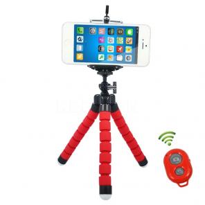 5 inch red tripod with Bluetooth remote